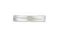 Gucci "Interlocking G" Diagonal Sterling Silver Thin Ring (7.25)