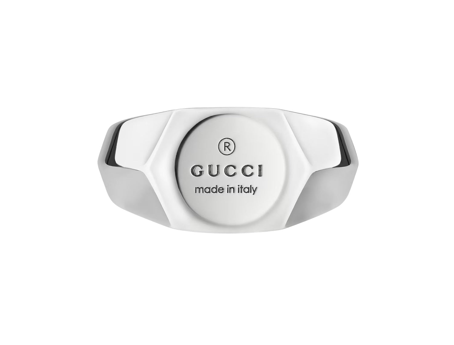 Gucci Trademark Thin Sterling Silver Ring (13)