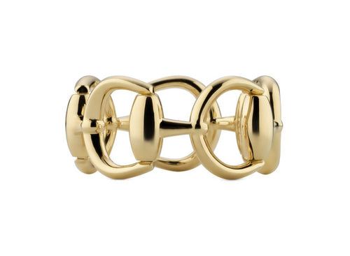 "Horsebit" 18kt Yellow Gold Ring (7.25)