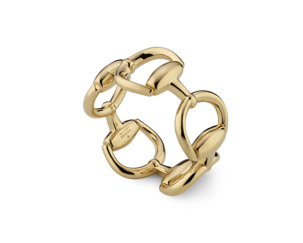 Gucci "Horsebit" "Horsebit" 18kt Yellow Gold Ring (7.25)