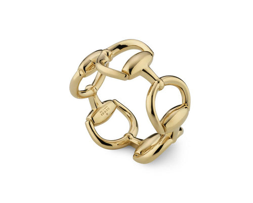 Gucci "Horsebit" "Horsebit" 18kt Yellow Gold Ring (7.25)