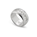 Gucci "Blind for Love" Sterling Silver Ring, Size 5