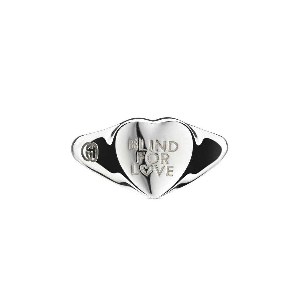 Gucci Blind for Love Sterling Silver Ring (6.5)