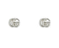 Gucci "GG Marmont" Sterling Silver Double G Stud Earrings