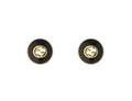 Gucci "Interlocking G" 18kt Yellow Gold Diamond Stud Earrings