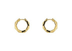 "Link to Love" 18kt Yellow Gold Studded Earrings