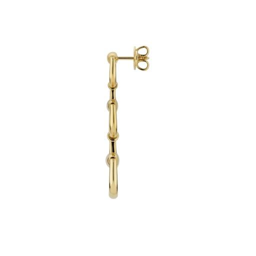 "Horsebit" 18kt Yellow Gold Drop Earrings