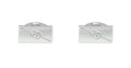 Gucci Sterling Silver Diagonal Interlocking G Cufflinks