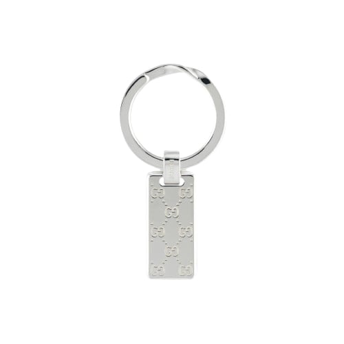 Gucci Signature GG Engraved Keyring
