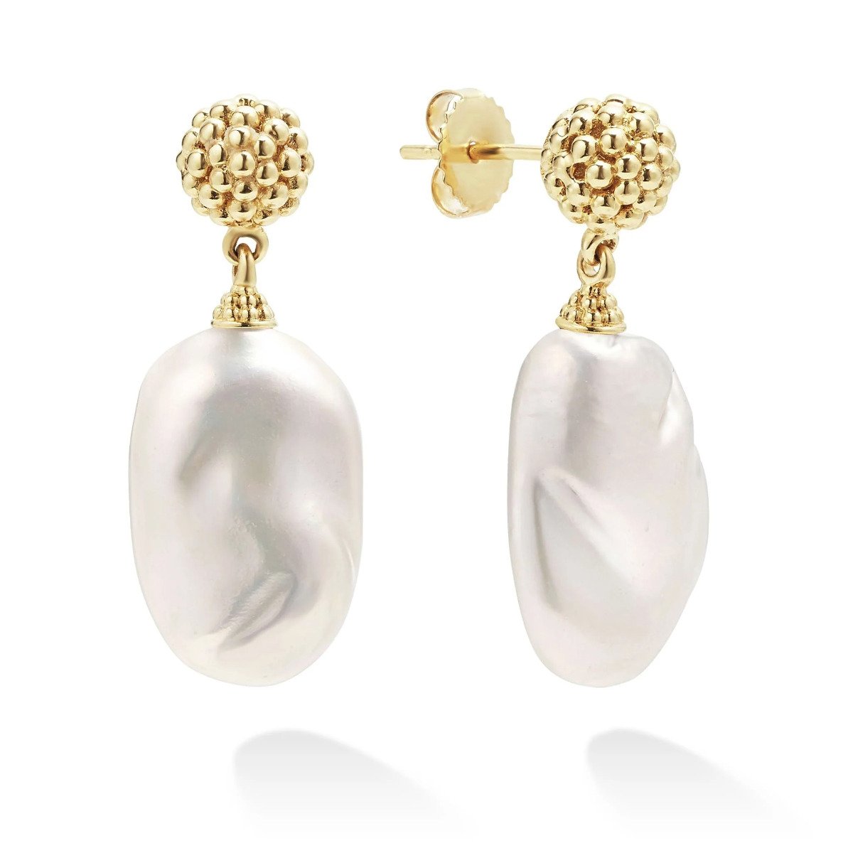 LAGOS "Luna" Baroque Pearl Drop Earrings