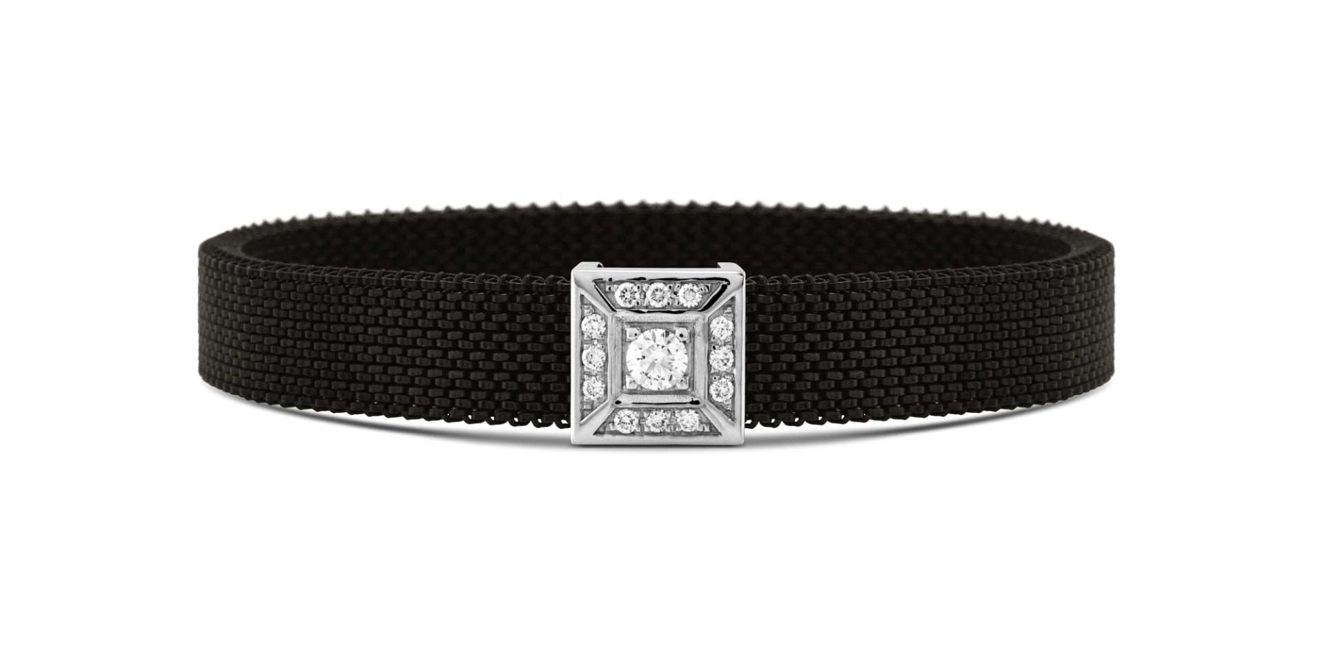 Diamond Lucilla Diamond Mesh Bracelet in 18kt White Gold