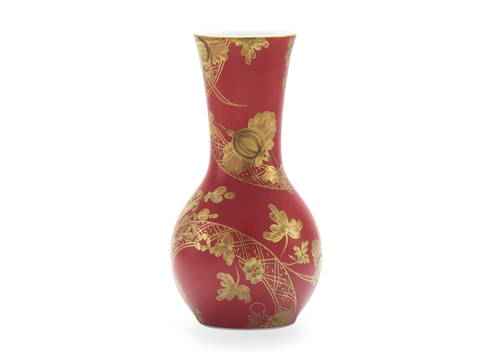 Richard Ginori 1735 "Oriente Italiano" Rubrum Tulip Vase