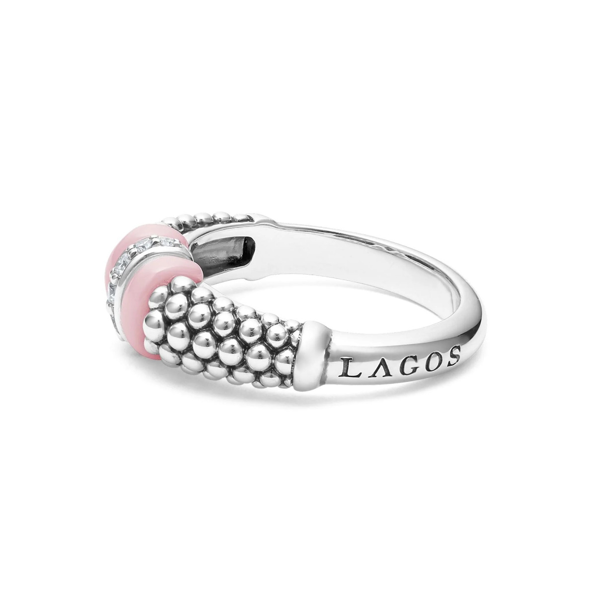 "Pink Caviar" Ceramic Caviar Diamond Ring (7)