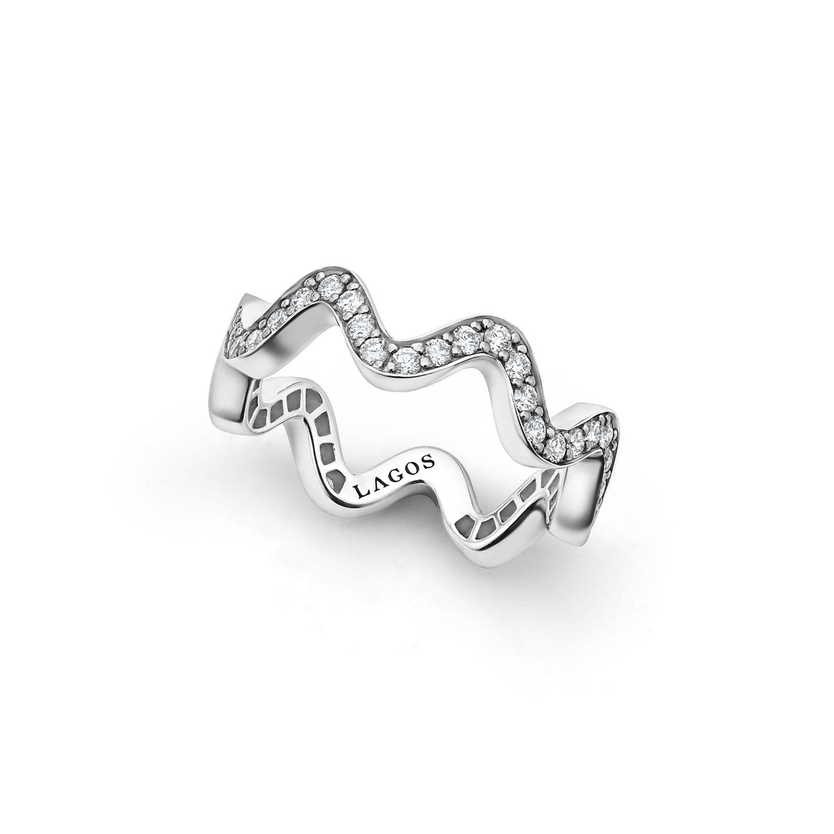 "Caviar Spark" Wave Diamond Eternity Band Ring (7)