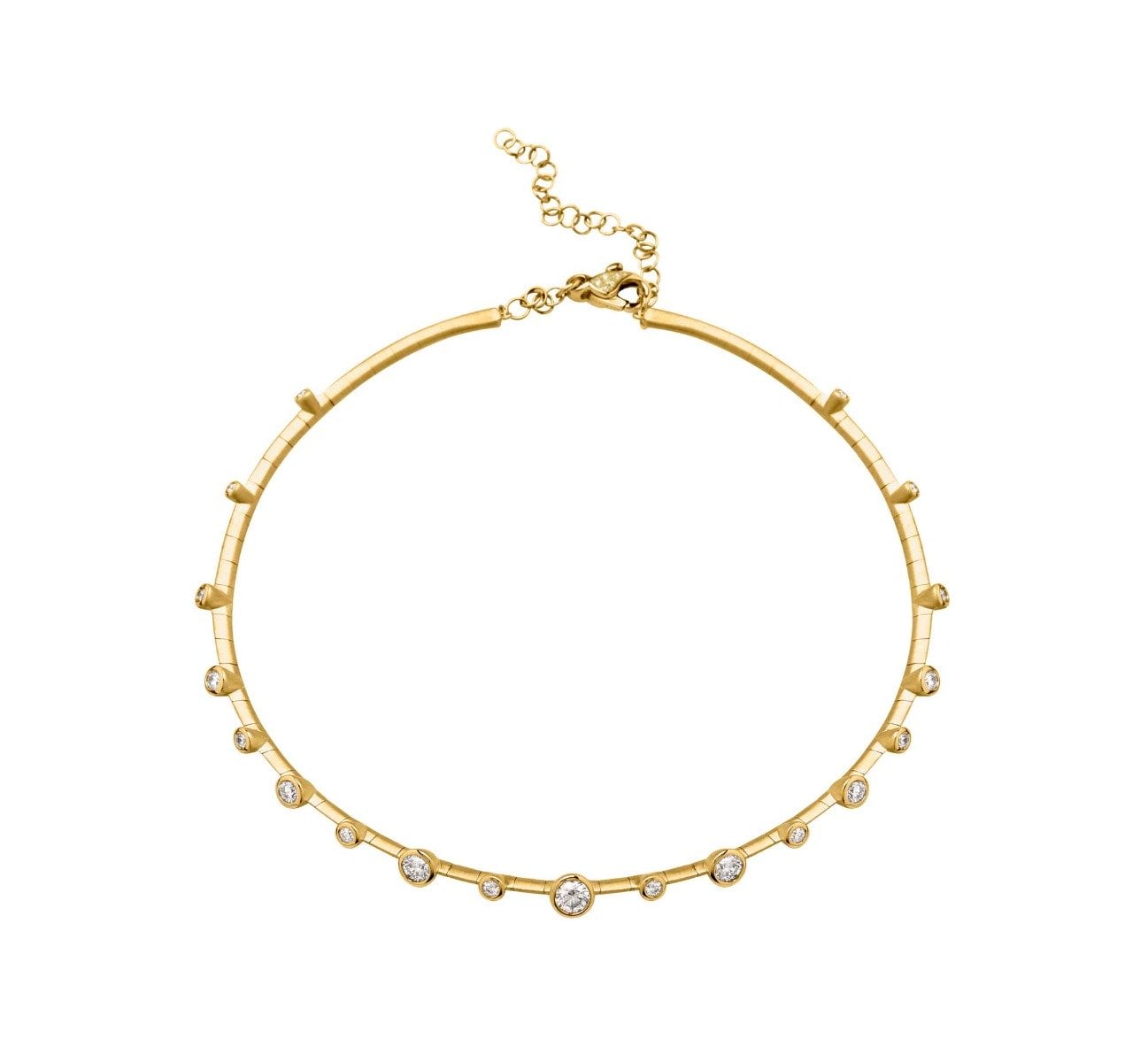 Mariani Diamond Elettra Necklace in 18kt Yellow Gold