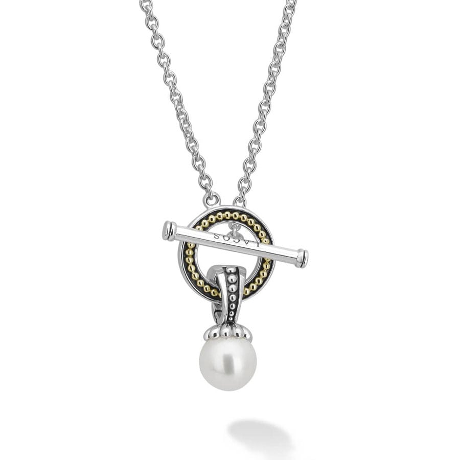 "Luna" Pearl Toggle Necklace