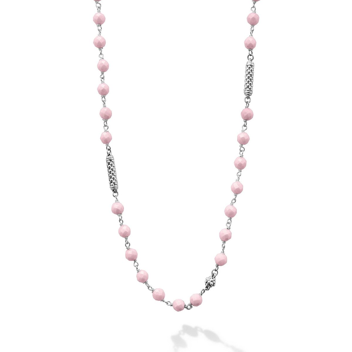 LAGOS "Pink Caviar" Pink Ceramic Beaded Necklace