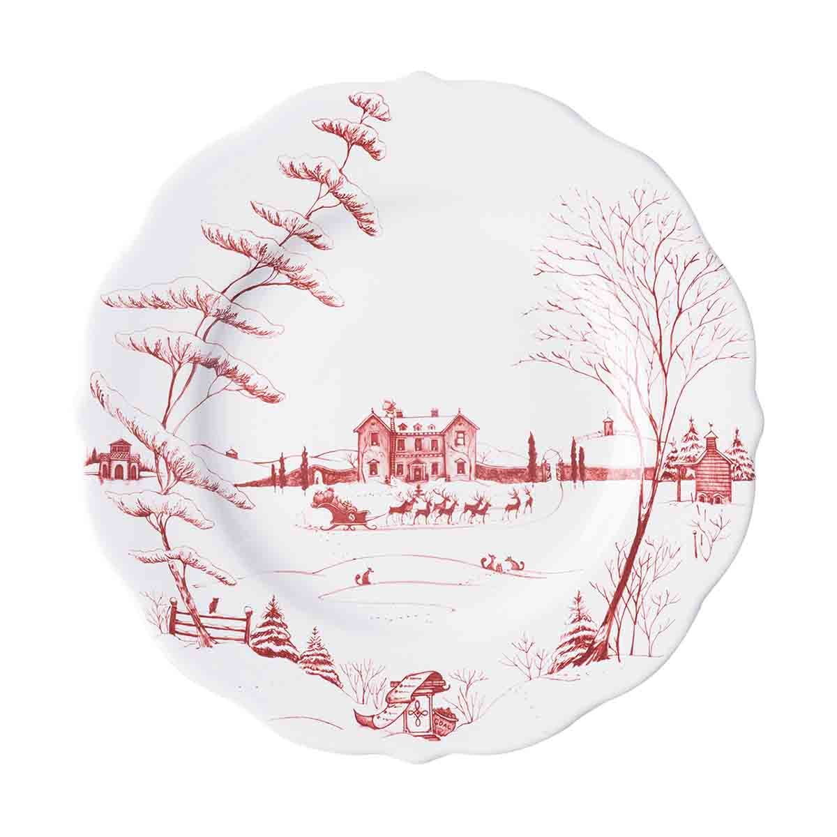 Juliska Country Estate Winter Frolic Dinner Plate