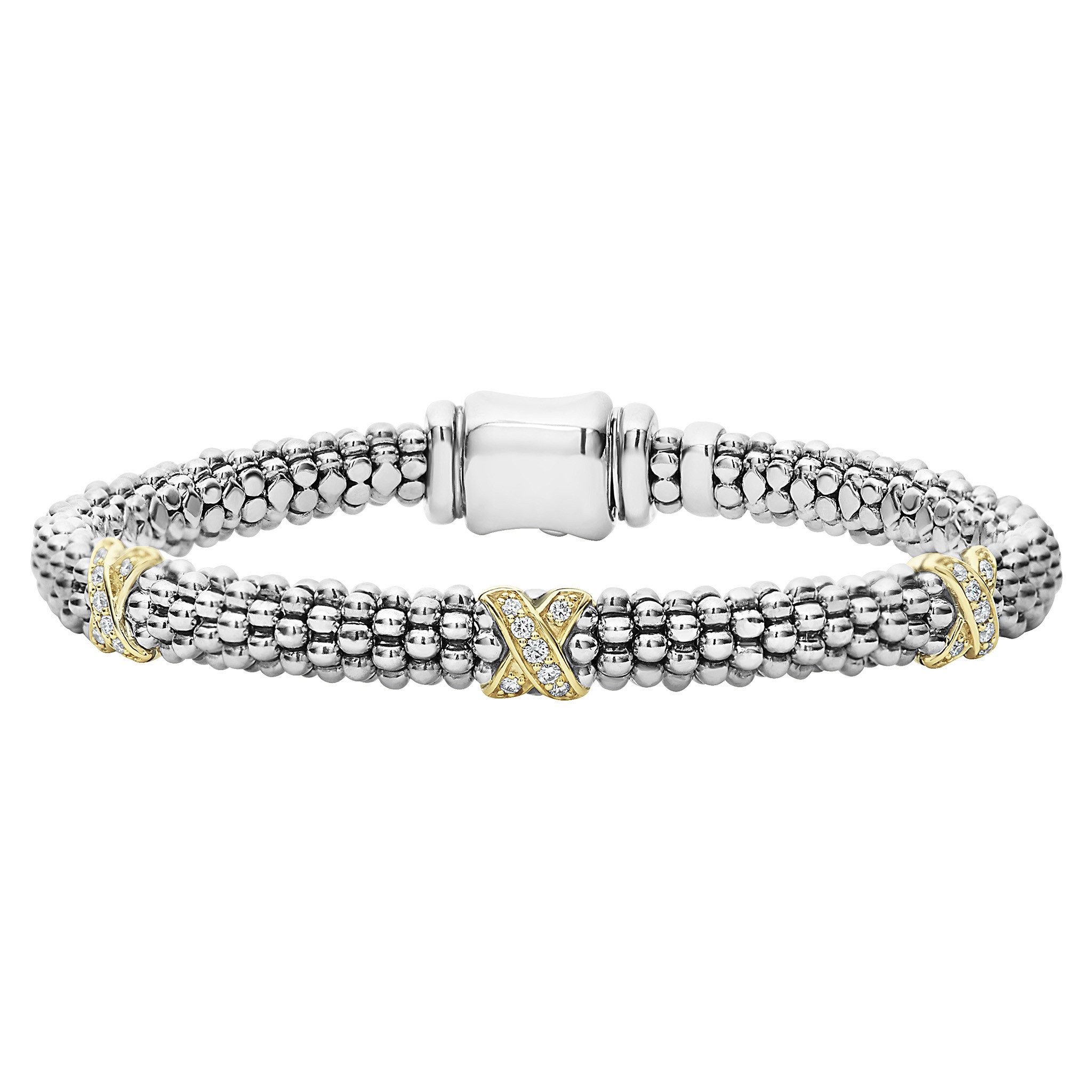 LAGOs "Caviar Lux" Three Station X Bracelet