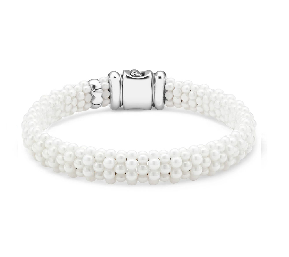 LAGOS "White Caviar" Ceramic Beaded Bracelet