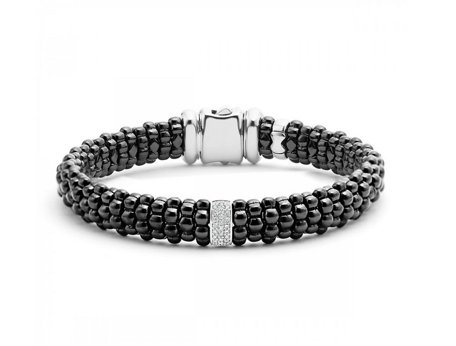 LAGOS "Black Caviar" Diamond Caviar Bracelet 