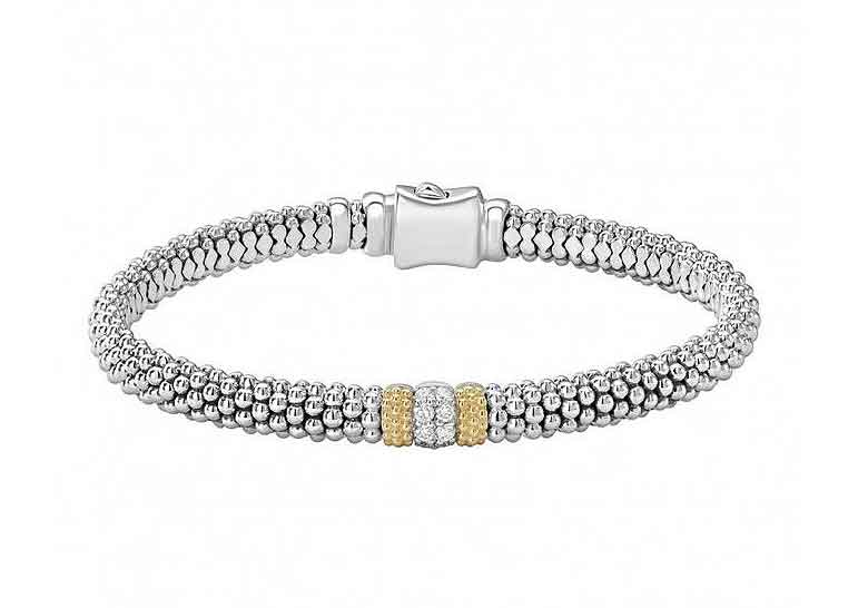 LAGOs "Caviar Lux" Diamond Caviar Women's Bracelet 