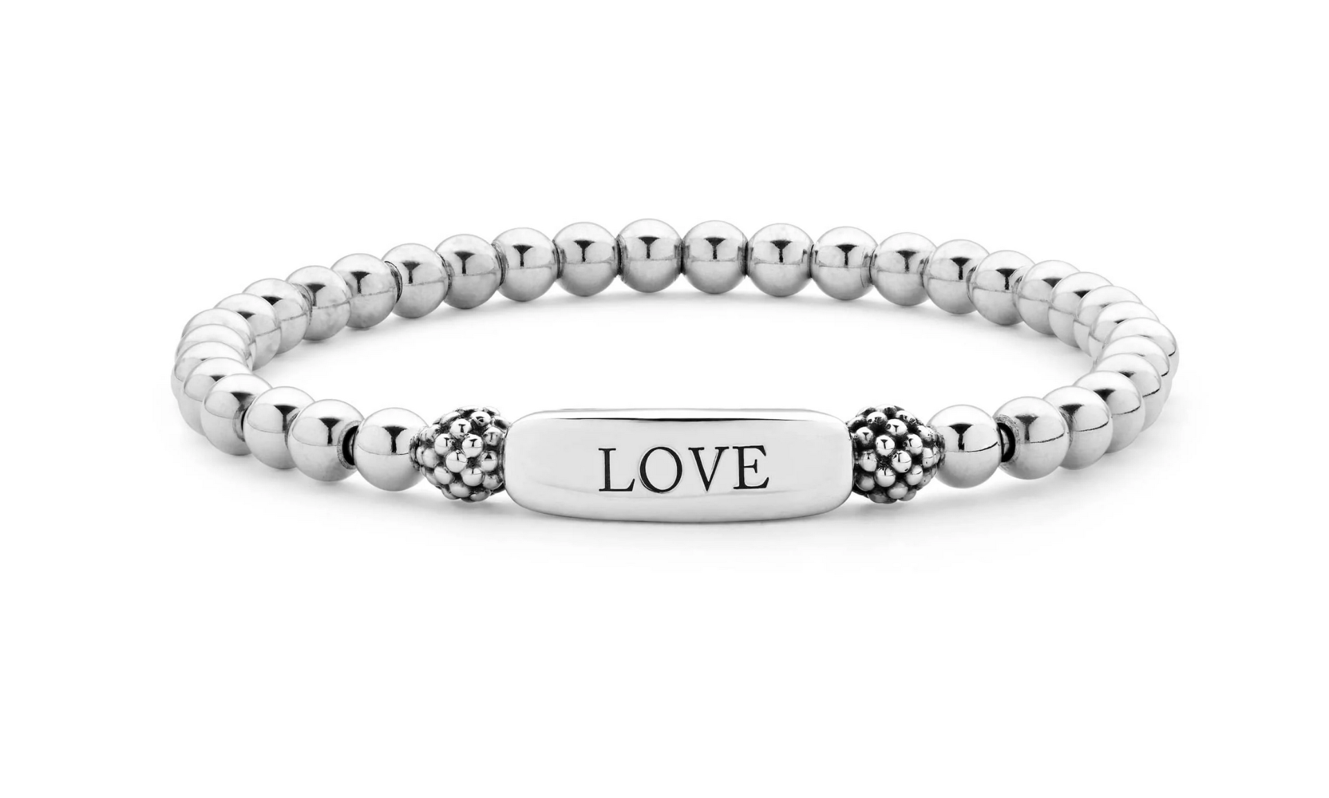 LAGOS "Signature Caviar" Stretch Bead Love Bracelet