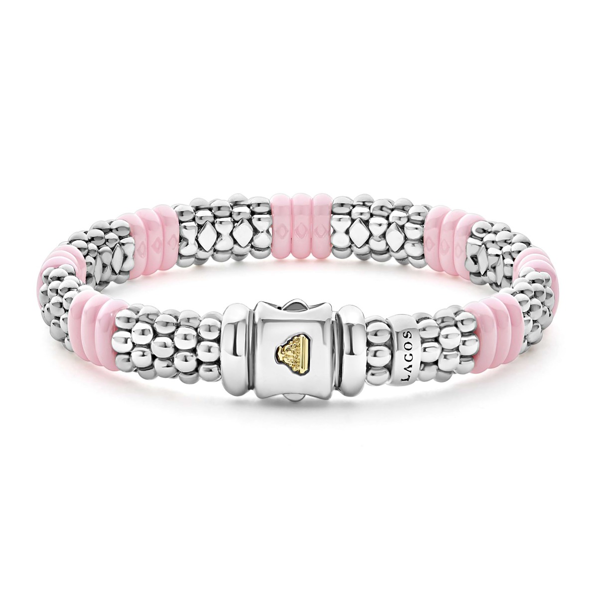 "Pink Caviar" Ceramic Caviar Beaded Bracelet (7)