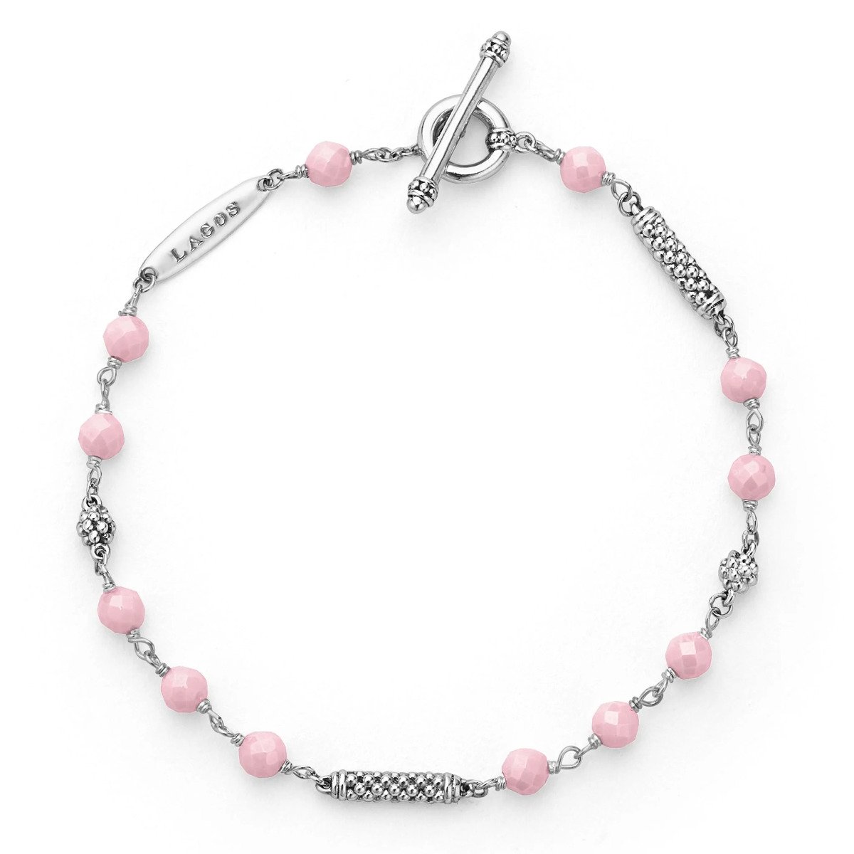 LAGOS "Pink Caviar" Pink Ceramic Beaded Bracelet