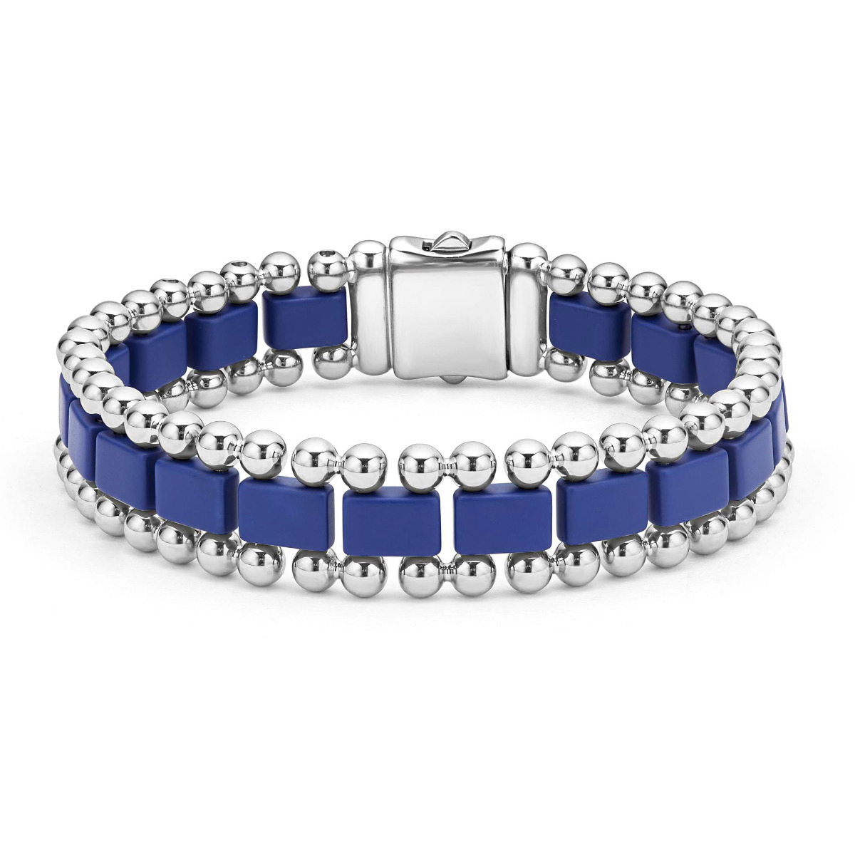 "Anthem" Matte Ultramarine Ceramic Link Bracelet (8)