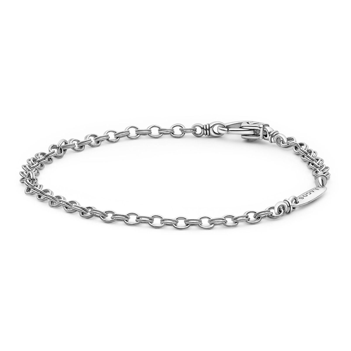 LAGOS "Anthem" Silver High Jinks Link Chain Bracelet (7.5)