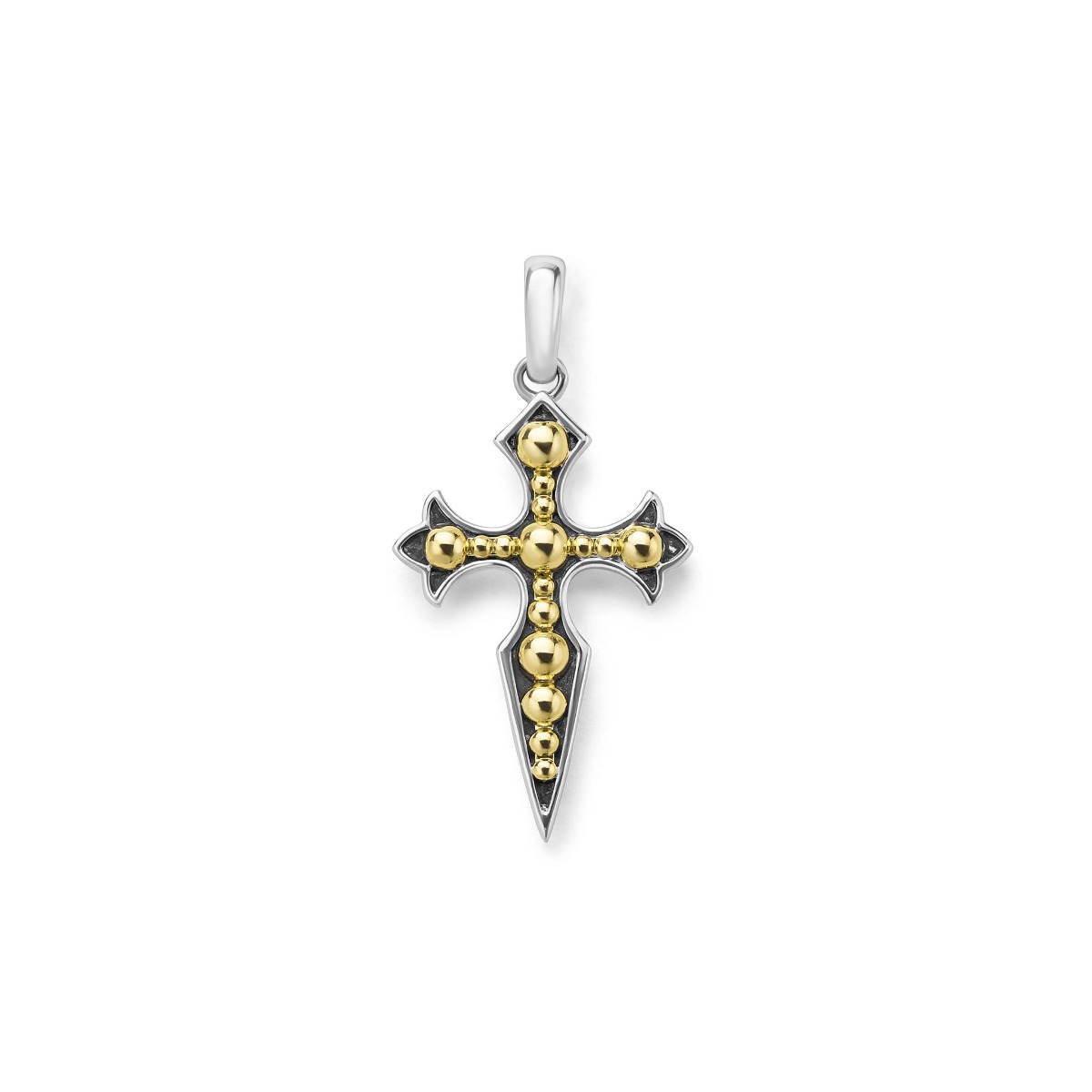 LAGOS "Anthem" Two-Tone Medieval Cross Amulet