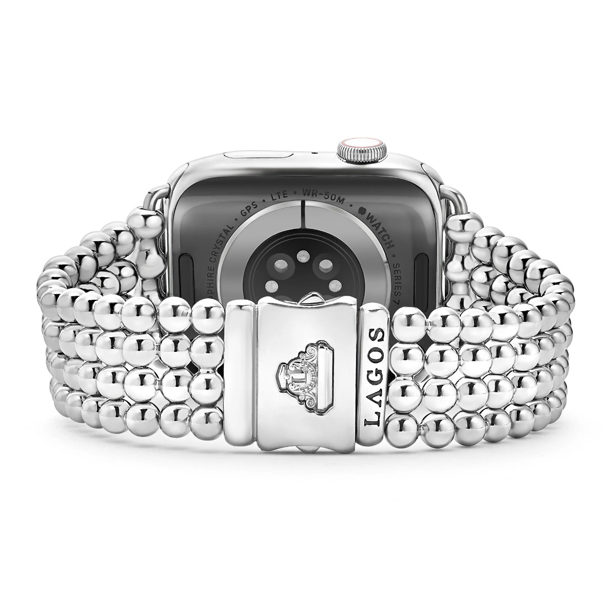 LAGOS "Smart Caviar" Stainless Steel Infinite Caviar Beaded Watch Bracelet - 38-45mm