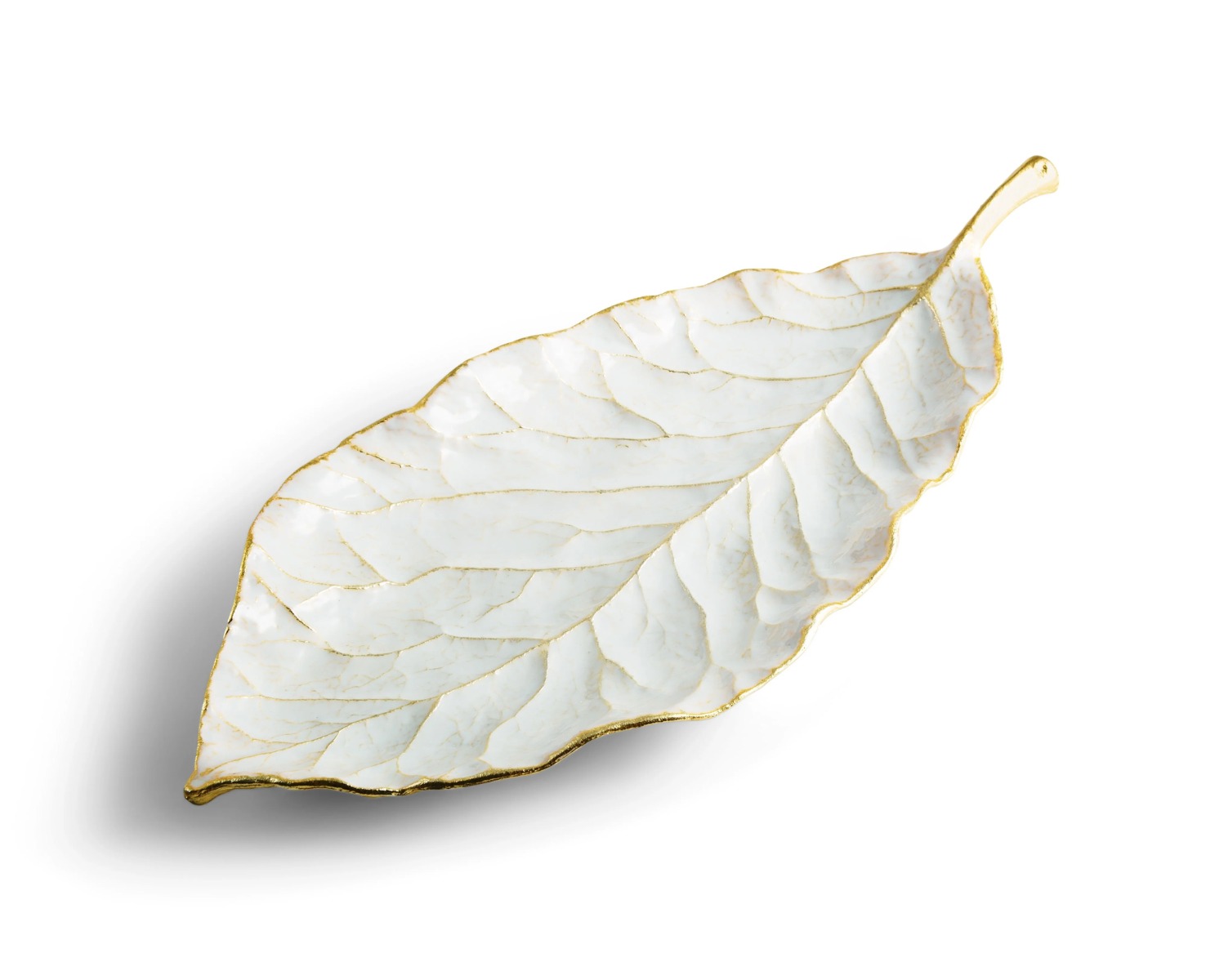 Winter Leaves Magnolia Dish 