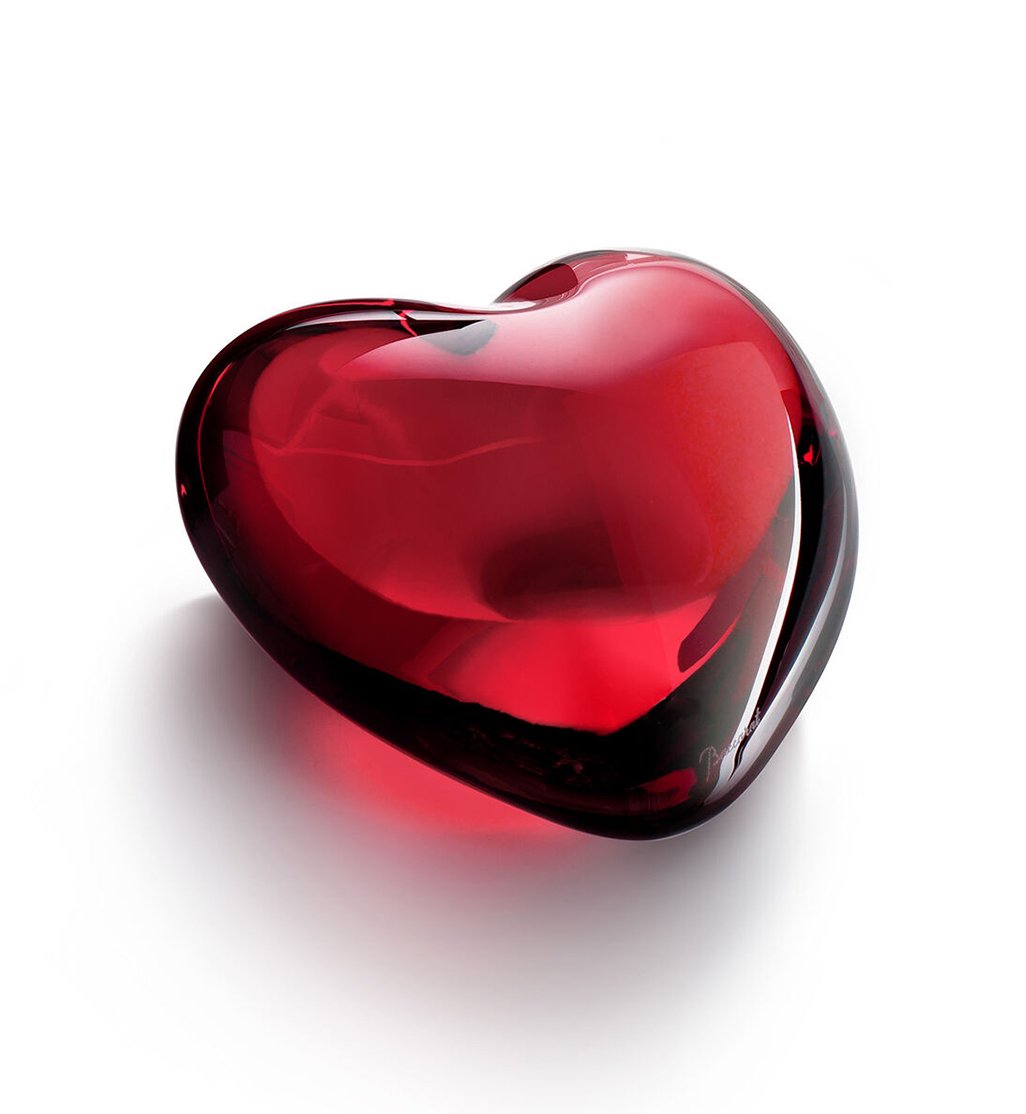 Baccarat Coeur Cupid Heart - Red Crystal