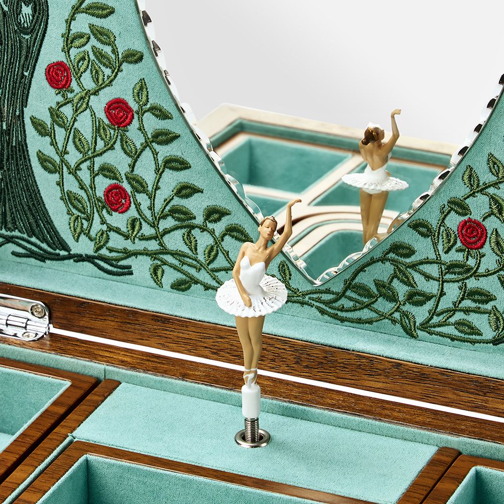 Sleeping Beauty Walnut Wood Jewelry Box