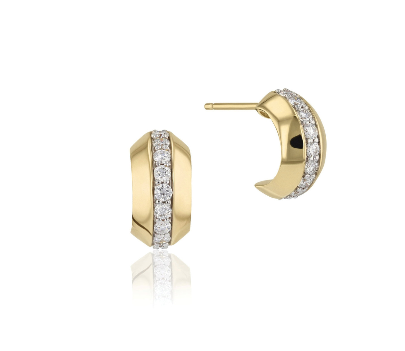 Phillips House Layered Medium 14kt Yellow Gold Hoop Earrings