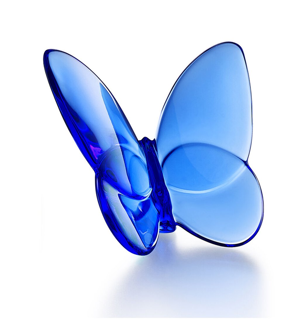 Baccarat Papillon Lucky Butterfly - Blue Crystal