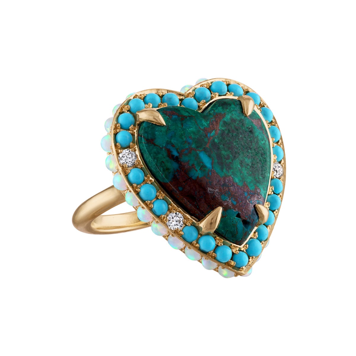 "Rock" Malachite Only Love Ring