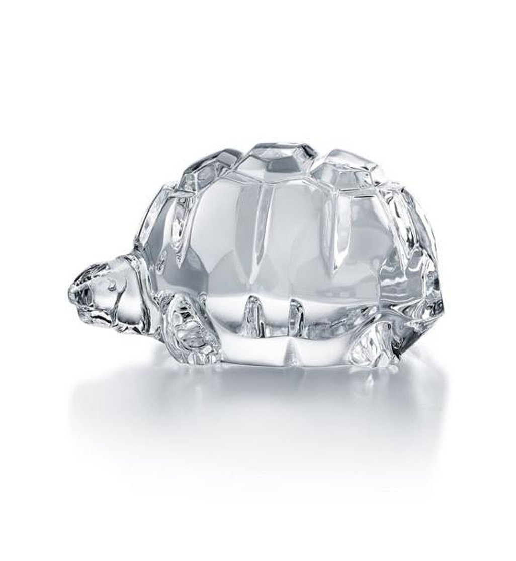 Baccarat Small Clear Crystal Tortoise 