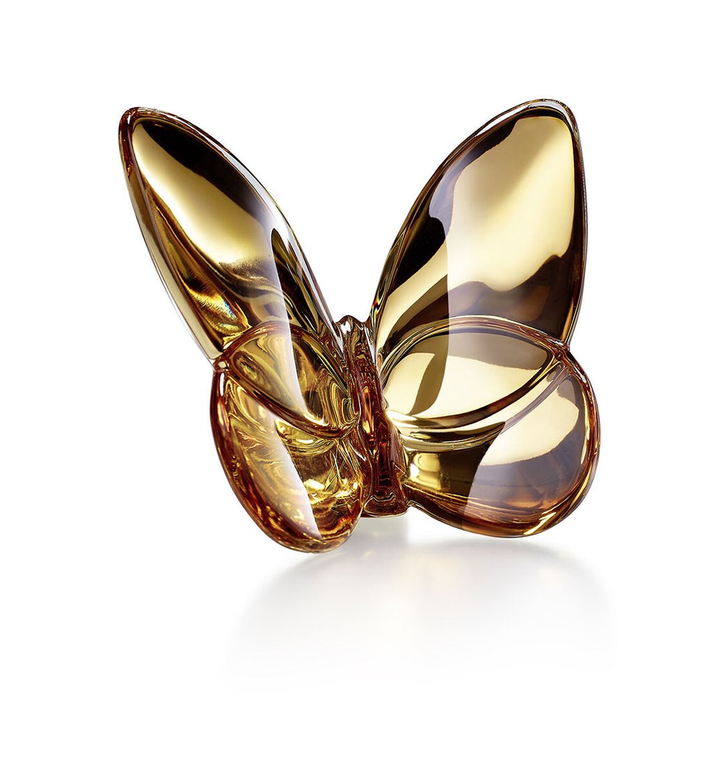 Baccarat Papillon Lucky Butterfly - Gold Crystal