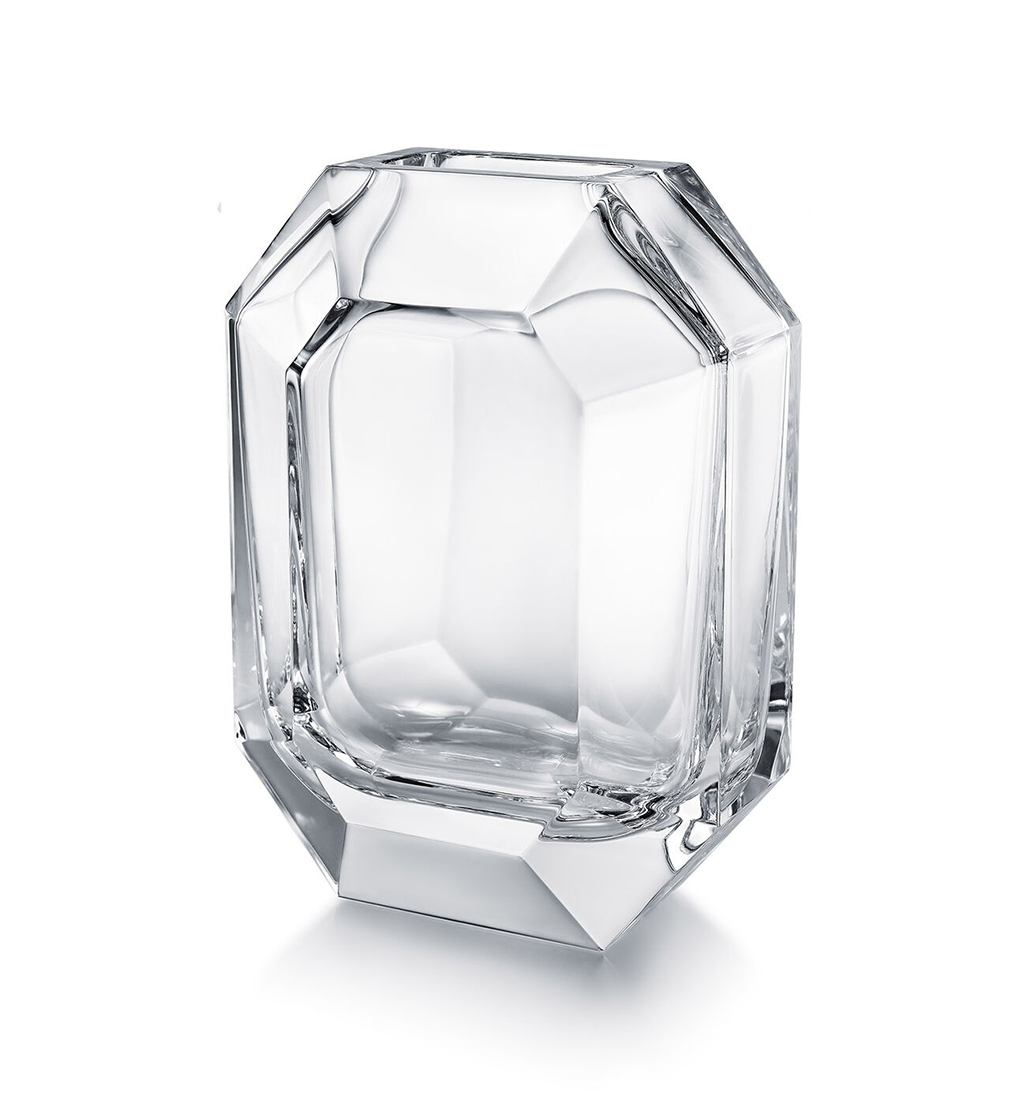 Baccarat Octagone Vase - Clear 9.8"