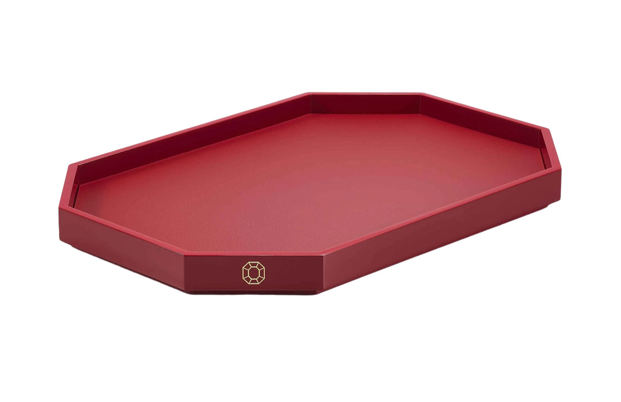 Octogone Tray M - Red