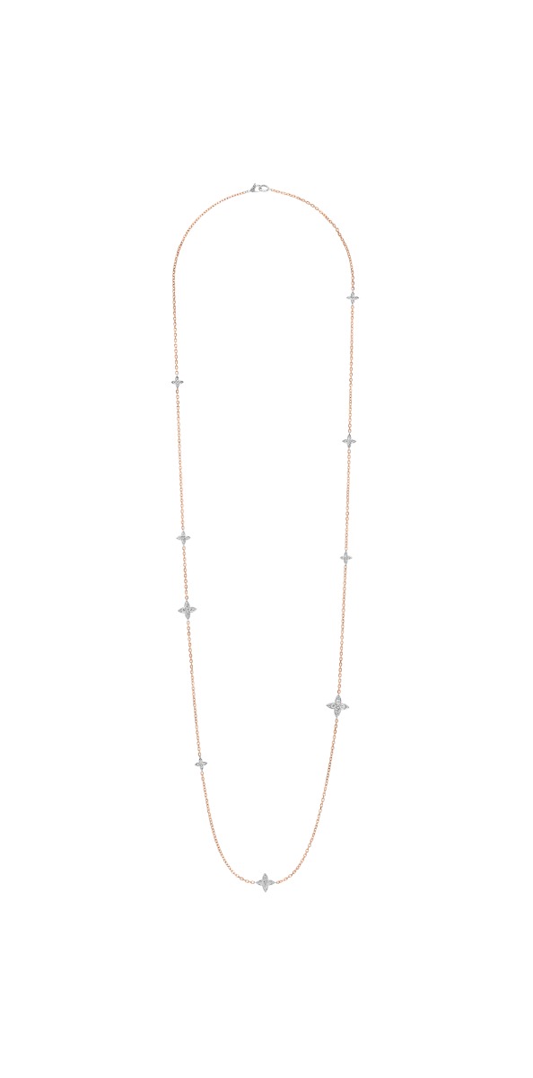 Diamond Lucilla Necklace in 18kt Yellow Gold