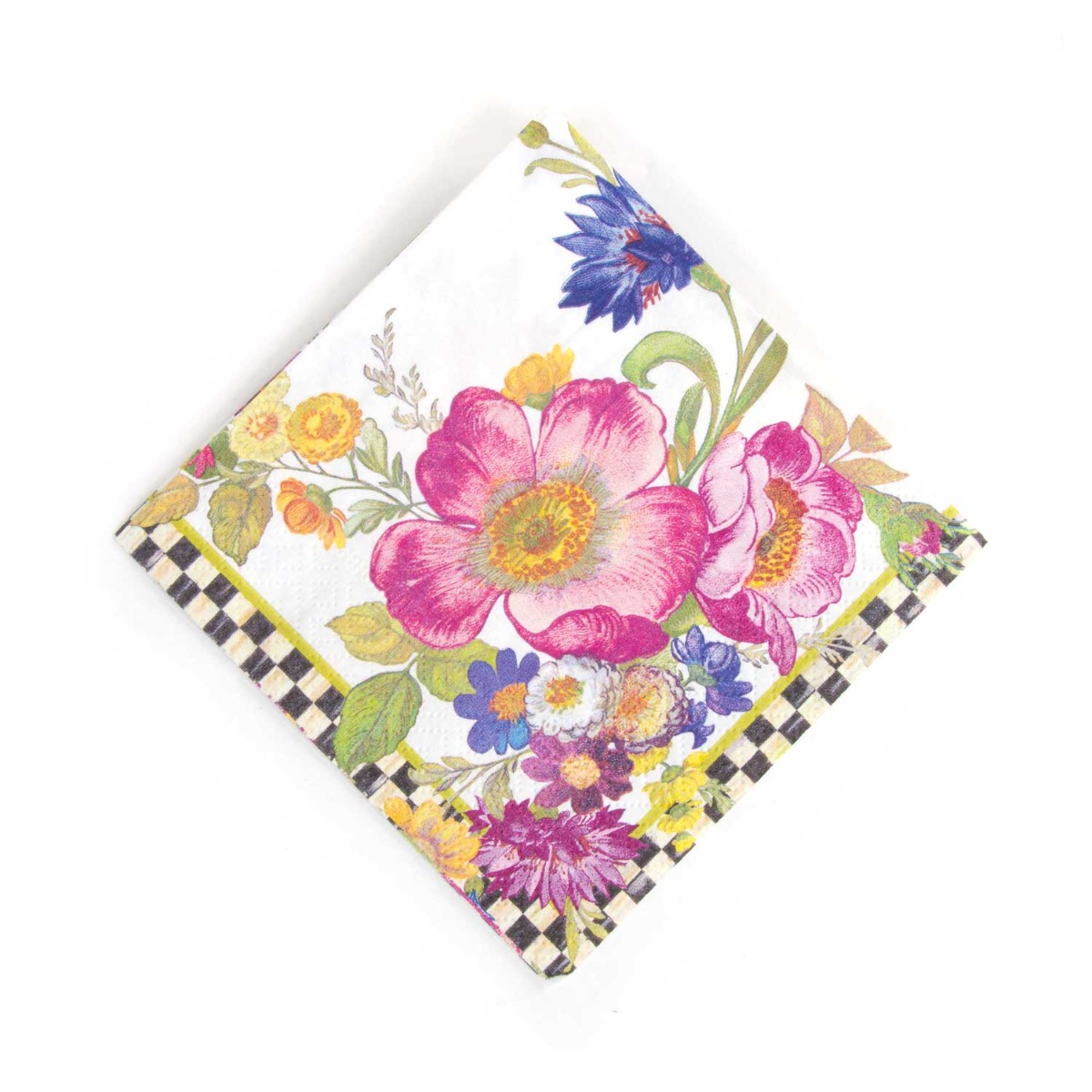 White Flower Market Cocktail Paper Napkins