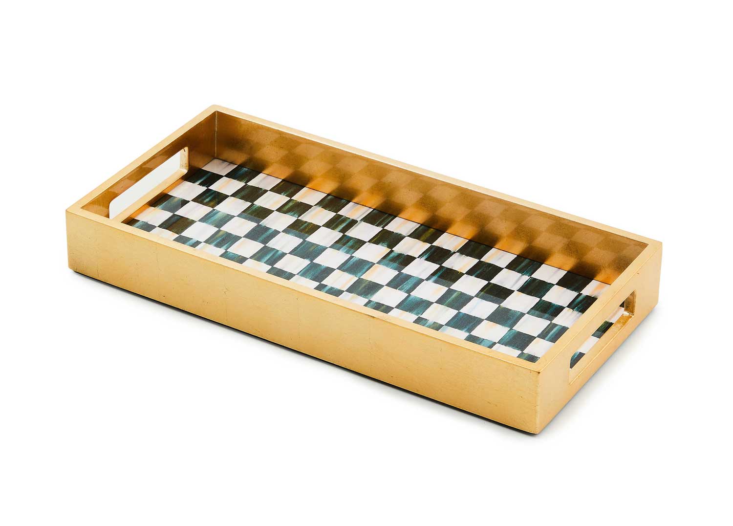 MacKenzie-Childs Courtly Check Lacquer Vanity Tray