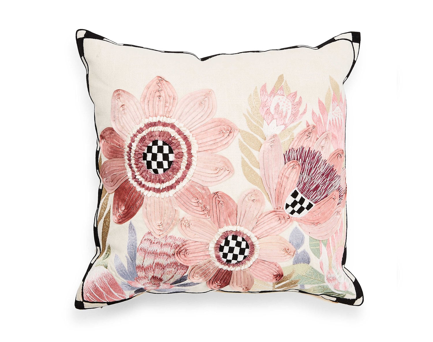 MacKenzie-Childs Eternity Floral Throw Pillow