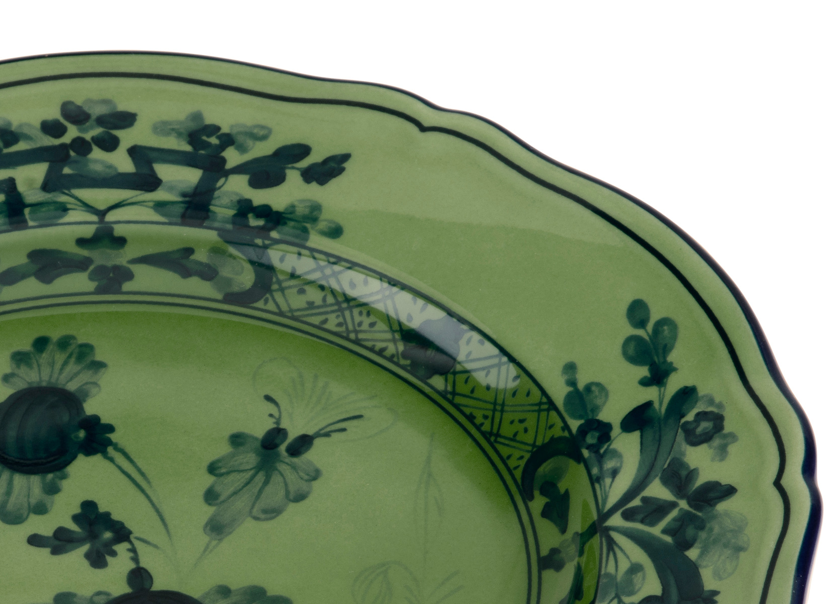 "Oriente Italiano" Malachite Flat Dessert Plate