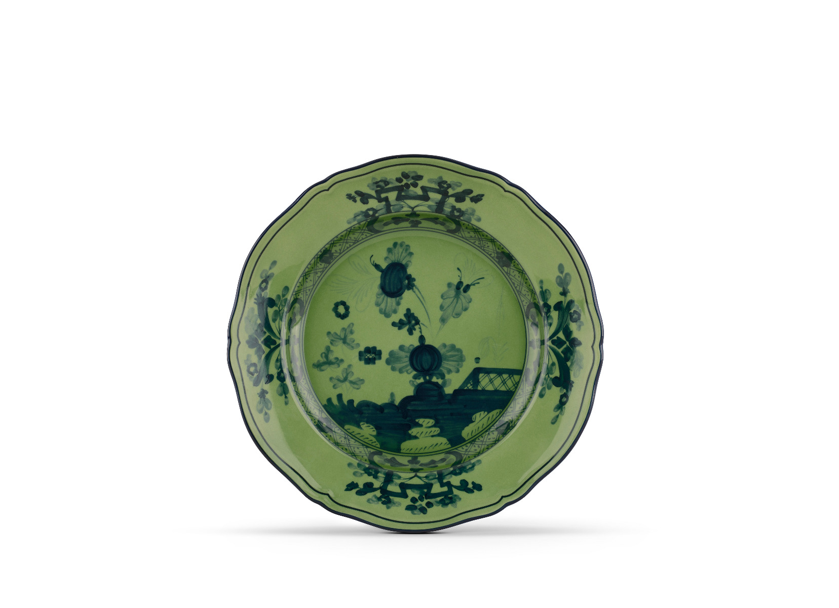 Richard Ginori 1735 "Oriente Italiano" Malachite Flat Dessert Plate