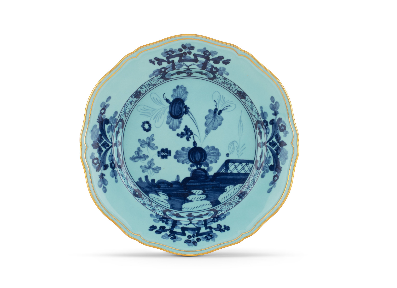 Richard Ginori 1735 "Oriente Italiano" Iris Dinner Flat Plate